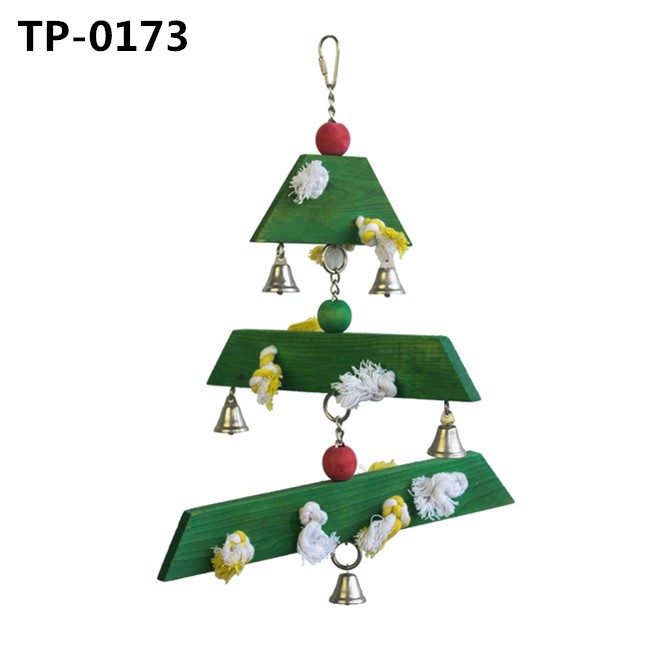 Christmas Hanging Bird Cage Toy for Parrot Cockatiel Cage Accessory for Finch Budgie Conure - Image 2