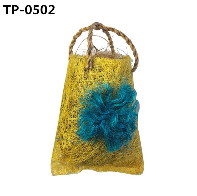 Coconut Fiber Bird Bag Toy Nesting Material for Budgie Hummingbird Canary Parakeet - Image 2