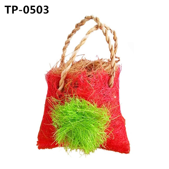 Coconut Fiber Bird Bag Toy Nesting Material for Budgie Hummingbird Canary Parakeet - Image 3