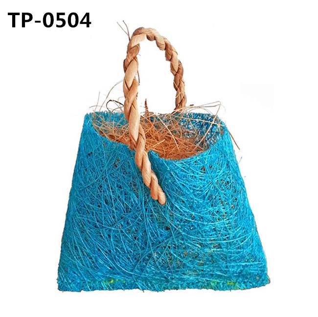 Coconut Fiber Bird Bag Toy Nesting Material for Budgie Hummingbird Canary Parakeet - Image 4