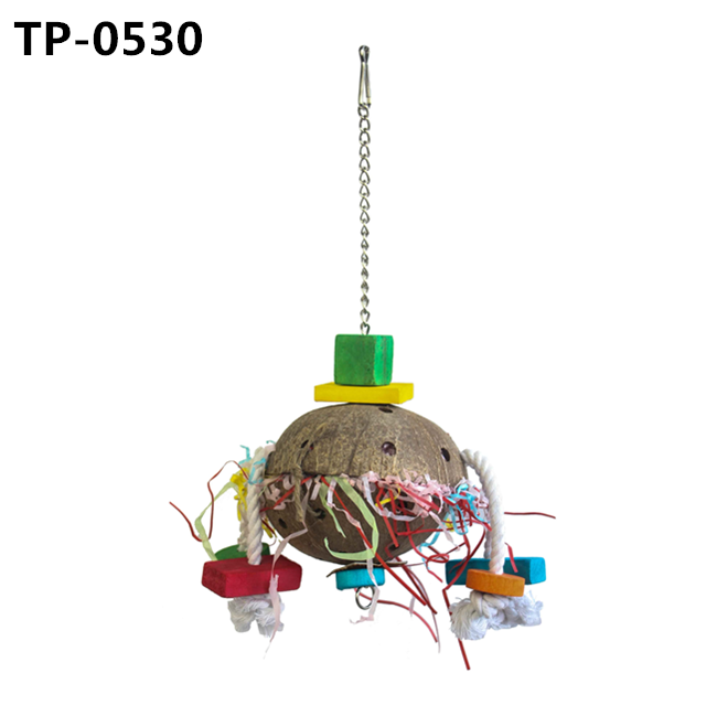 Coconut Hideaway with Ladder for Bird and Small Animal Toy with Manufacturer Price - Image 5