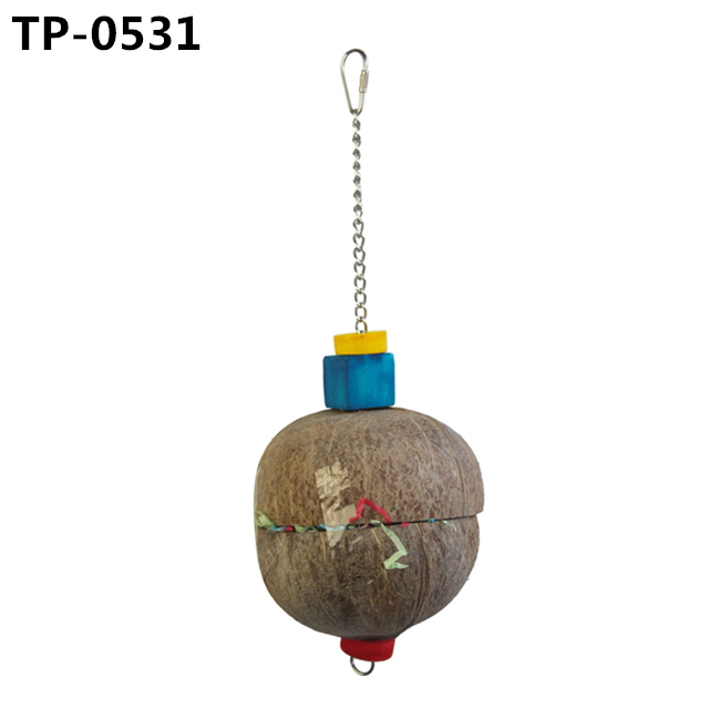 Coconut Hideaway with Ladder for Bird and Small Animal Toy with Manufacturer Price - Image 6