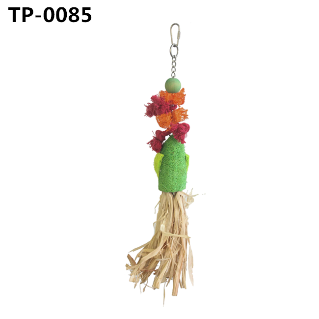 Corn Husk Parrot Chew Toys for Small Medium Pet Birds Macaws Budgies with Factory Price - Image 1