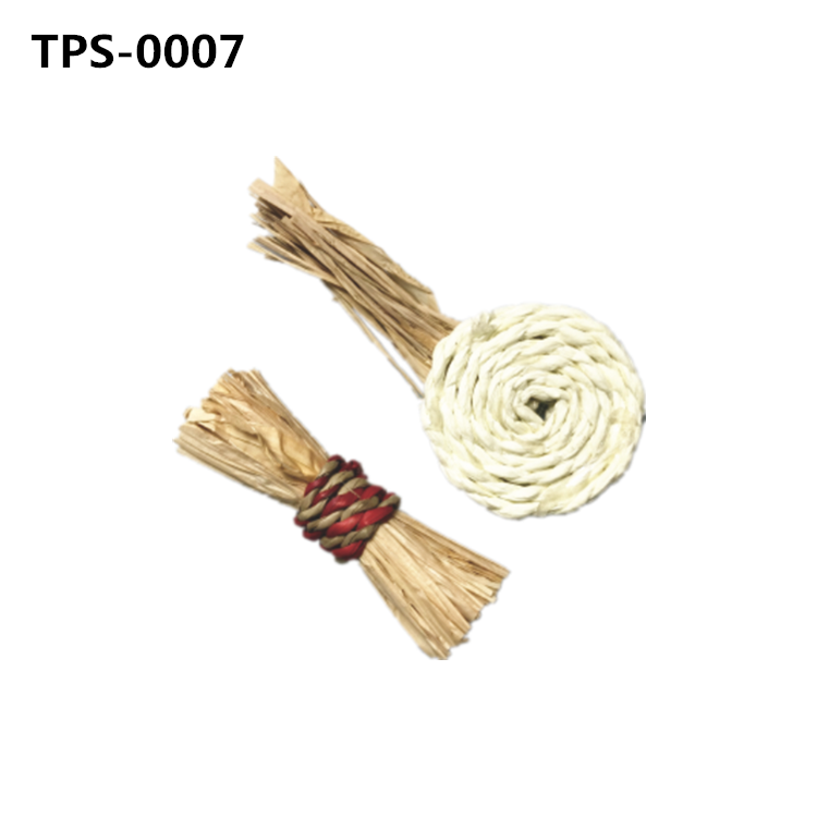 Corn Husk Woven Guinea Pigs Chew Bite Toys Creative Chew Tooth Grinding Toy Pet Tooth Cleaning Toys for Hamster Rabbit TPS-0007