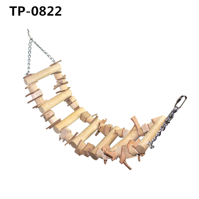 Eco-friendly No Color Log Wood Large Bird Toys for Medium Parrot African Grey Chewing Bites - Image 6