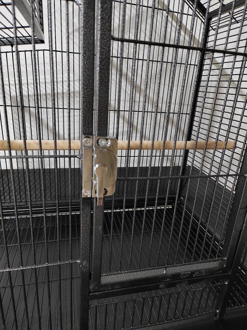 Flight Bird Cage for Parrots Macaw Cockatiels Sun Parakeets with Rolling Stand and Seeds Catcher