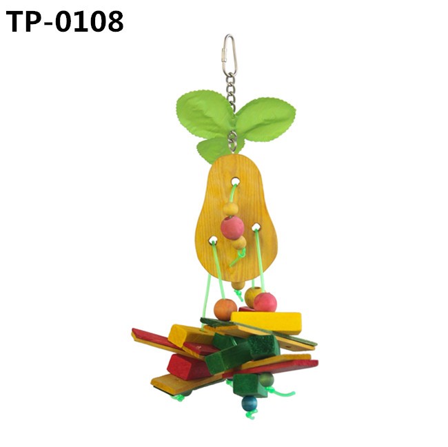 Food Grade Dyed Orange & Apple & Banana & Grapes Shaped Hanging Foraging Toy for Small&Medium Birds Parakeets Cockatiels Conures Budgie Canary - Image 2