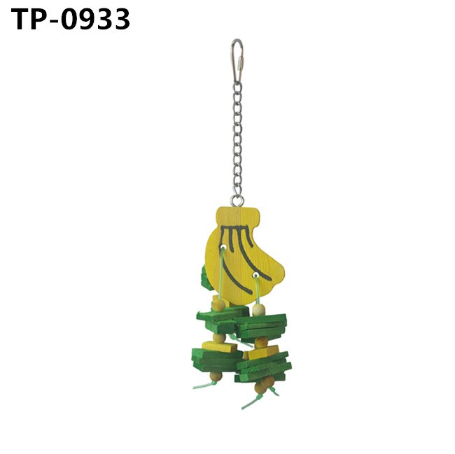 Food Grade Dyed Orange & Apple & Banana & Grapes Shaped Hanging Foraging Toy for Small&Medium Birds Parakeets Cockatiels Conures Budgie Canary - Image 3
