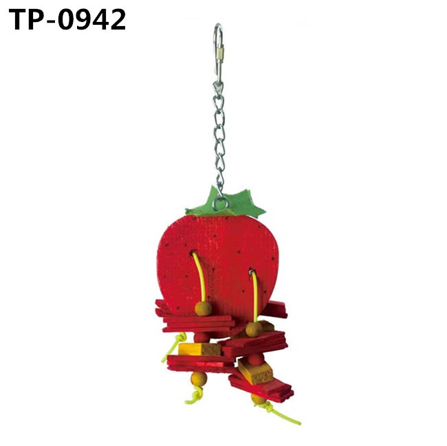 Food Grade Dyed Orange & Apple & Banana & Grapes Shaped Hanging Foraging Toy for Small&Medium Birds Parakeets Cockatiels Conures Budgie Canary - Image 7