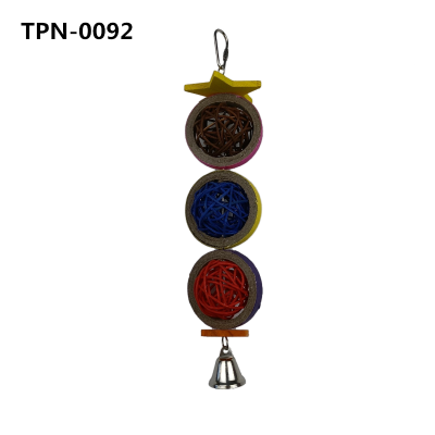 Bird Toys Foraging Bird Chew Toy Parrot Cage Toys Cages Bird Shredder for Cockatiel Conure ​TPN-0092