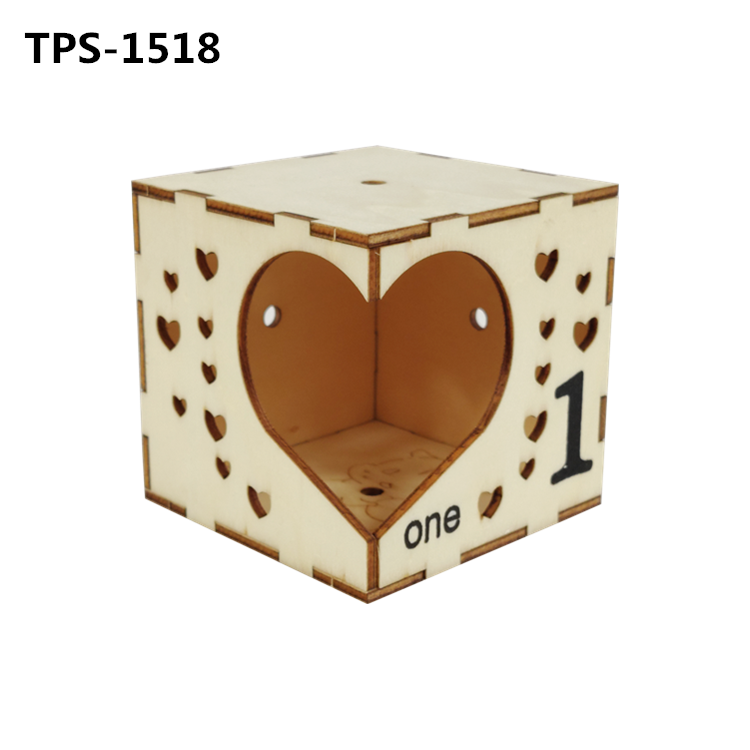 6pcs Free Combination Hamster Hideout Cage Accessories,Wooden Hamster Toys,Hamster House,Gerbil House,Hamster cage for Small Animals TPS-1518/19/20/21/22/23 - Image 1
