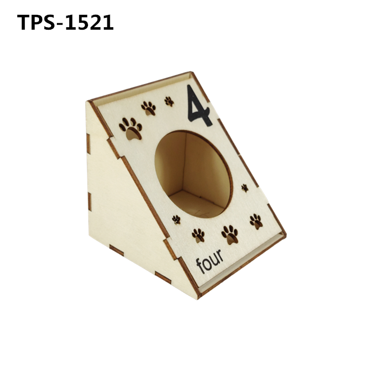 6pcs Free Combination Hamster Hideout Cage Accessories,Wooden Hamster Toys,Hamster House,Gerbil House,Hamster cage for Small Animals TPS-1518/19/20/21/22/23 - Image 4