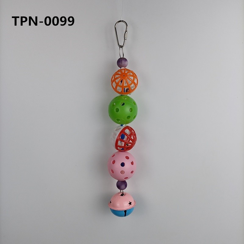 Fun Plastic Balls Bird Toys for Small,Medium Birds,Parrotlets, Parakeets, Cockatiels TPN-0099 - Image 1