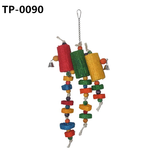 Funny Loofah Bird Cage Hanging Toys for Parrot Chews Bites Shredding Wholesale Price - Image 3