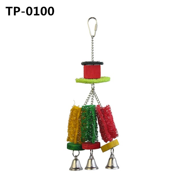Funny Loofah Bird Cage Hanging Toys for Parrot Chews Bites Shredding Wholesale Price - Image 5