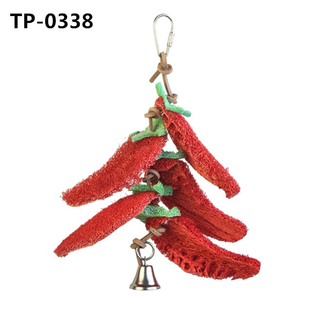 Funny Loofah Bird Cage Hanging Toys for Parrot Chews Bites Shredding Wholesale Price - Image 7