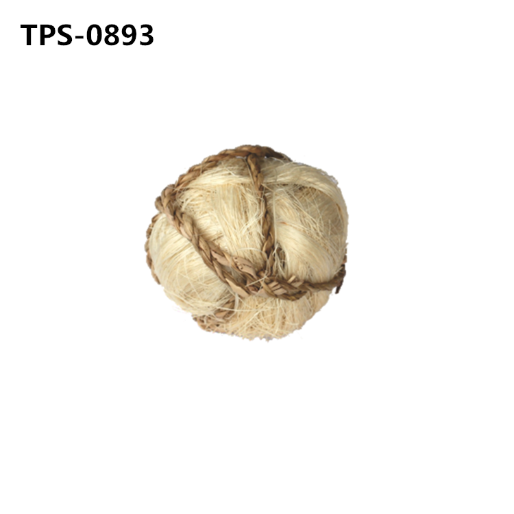 Environment Friendly Guinea Pig Seagrass Sisal Fiber Balls Small Pets Chew Toys for Rabbits, Chinchilla & Kitten TPS-0893