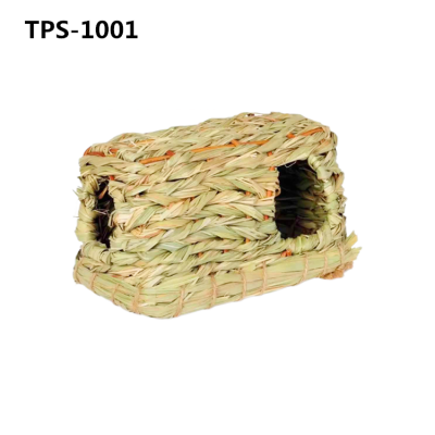 Natural Guinea Pig​ Seagrass Hideaway Toys, Hand Woven Mat Bed​ for Rabbit Chinchilla Ferret​ TPS-1001