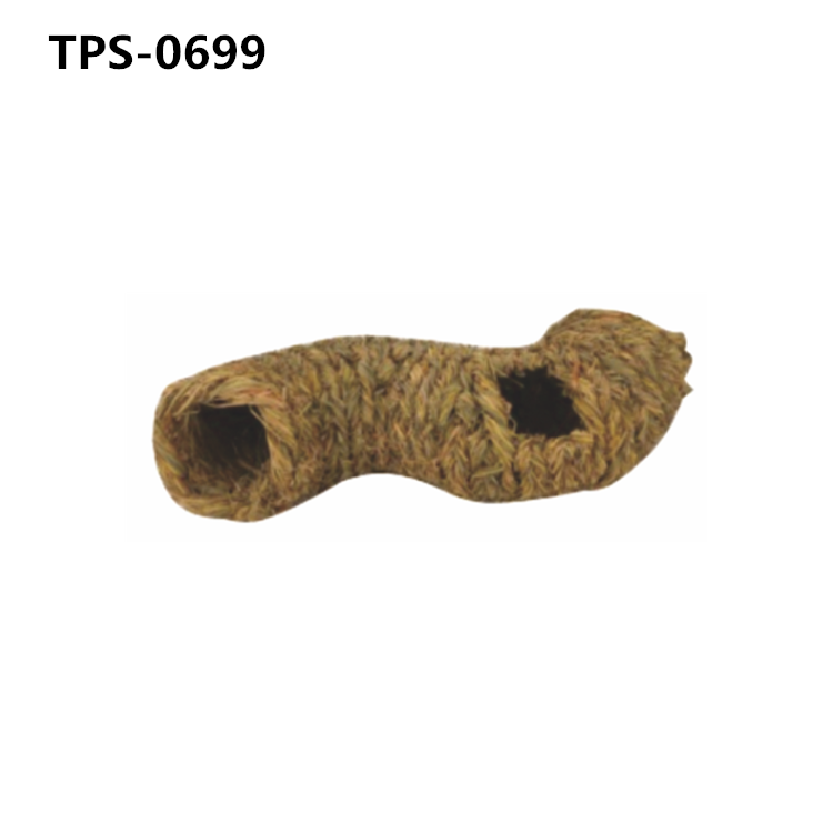 Natural Guinea Pig Seagrass Hideaway Toys, Hand Woven Mat Bed for Rabbit Chinchilla Ferret TPS-1001 - Image 1
