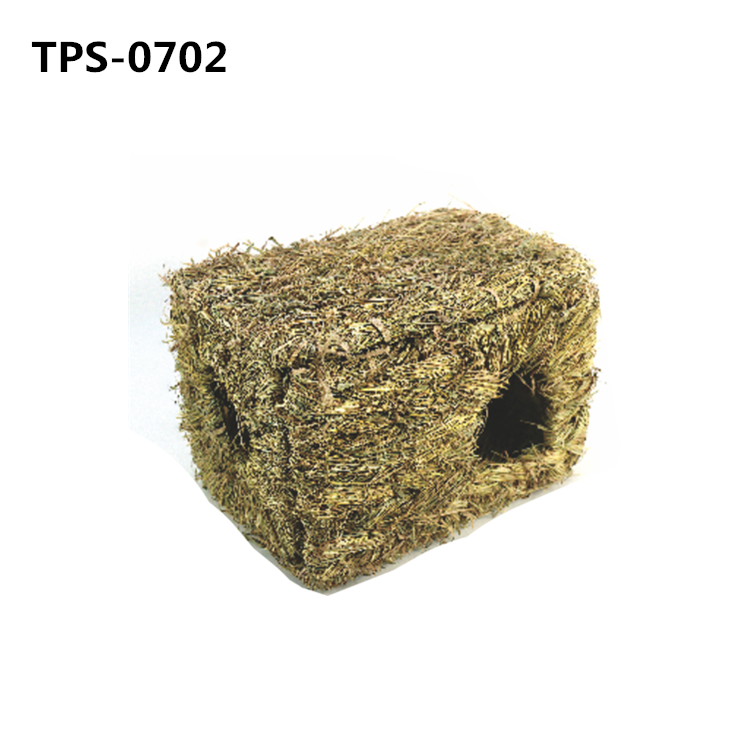 Natural Guinea Pig Seagrass Hideaway Toys, Hand Woven Mat Bed for Rabbit Chinchilla Ferret TPS-1001 - Image 2