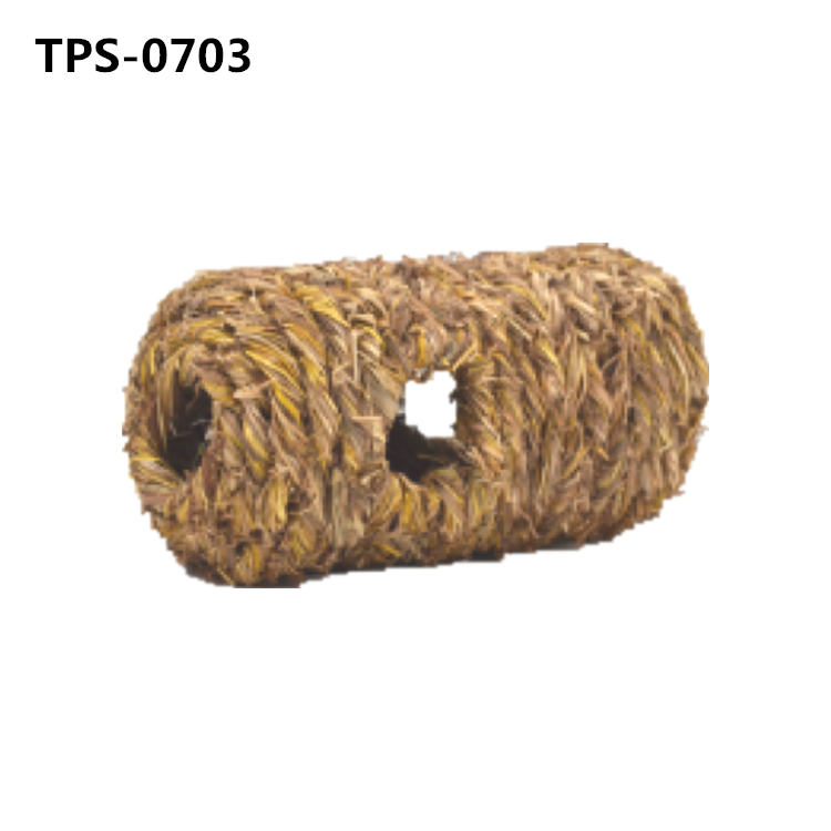 Natural Guinea Pig Seagrass Hideaway Toys, Hand Woven Mat Bed for Rabbit Chinchilla Ferret TPS-1001 - Image 3