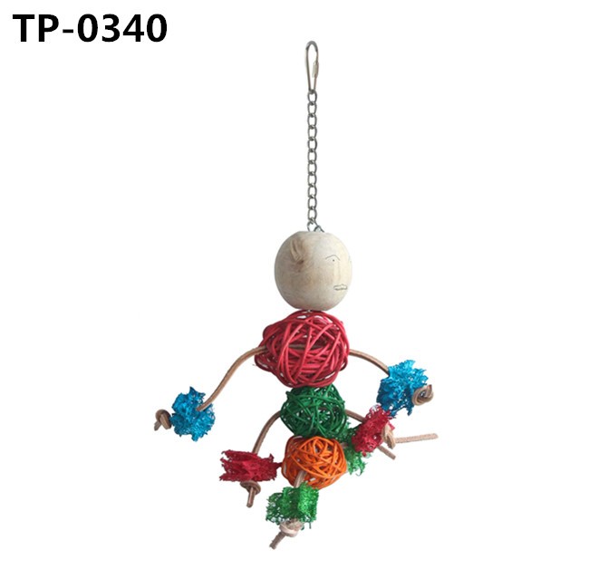 Halloween Parrot Toys Parrots Cage Chewing Toys for Small or Medium Parrots Finches Cockatoo Training - Image 2