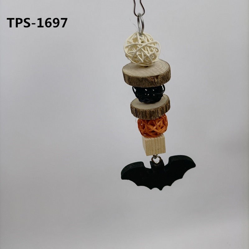 Halloween-Themed Chinchilla Toys Guinea Pig Bunny Rabbit Chew Toys Teeth Care Grinding Accessories for Small Animals Pet Rat Cage Hanging TPS-1697