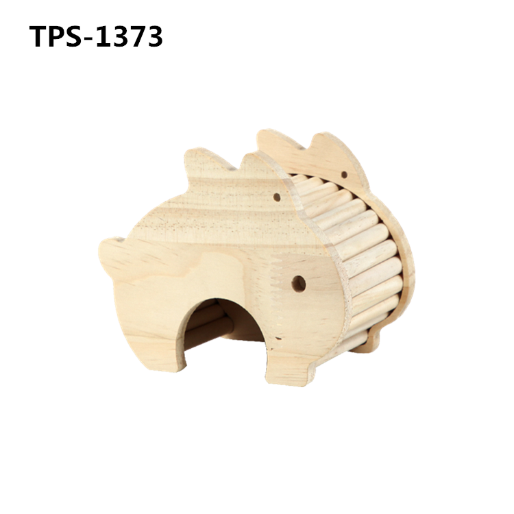 Hamster Wood House with Climbing Ladder for Hamsters Gerbils Mice TPS-1373/74/75 - Image 1