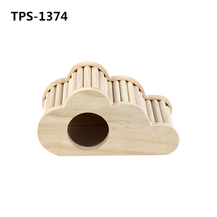 Hamster Wood House with Climbing Ladder for Hamsters Gerbils Mice TPS-1373/74/75 - Image 2