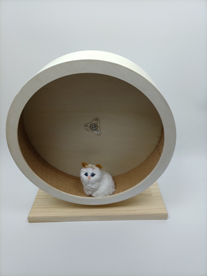 Small Pet Toys Hamster Wooden Silent Wheel, Small Animals Exercise Wheel Accessories, Quiet Spinner Hamster Running Wheel Toys - Image 5