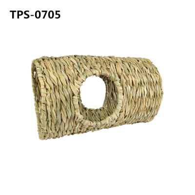 Hamsters Guinea Pig Gerbils Chinchillas ​ Hideout Grass Hideaway Tunnel Chew Toy Activity Center Nest Hut House for Small Animals ​TPS-0704