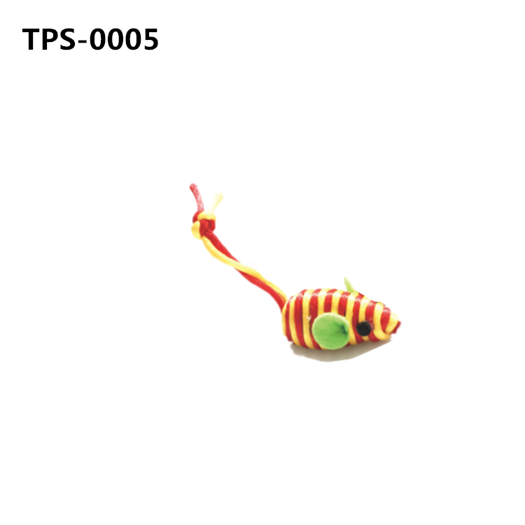 Hand Knitted Nylon Cat Toys, Small Pet Accessories Nylon Rope Pet Supplies for Small Cat Pet Training Toy Rope Mouse Toys TPS-0005 - Image 1
