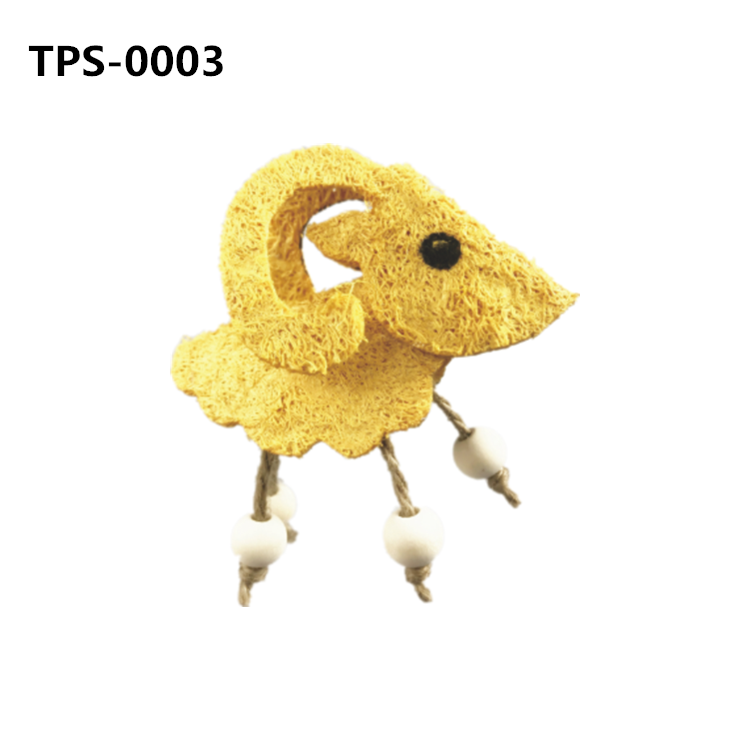 Loofah Bunny Chew Toys for Rabbit, Bunny, Hamster, Guinea pig, Gerbil, Rat, Chinchilla, Squirrel, Ferret,Parrot, Bird Indoor Rodent Teeth Grinding Pets Toy TPS-0002/3/4/6 - Image 2