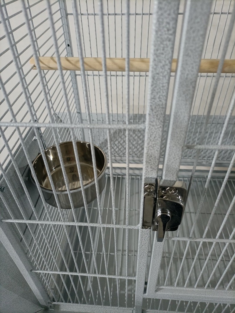 Pet Products Iron Parrot Cage with Rolling Stand for Birdie Parakeets Cockatiels Budgies Parrotlets - Image 2