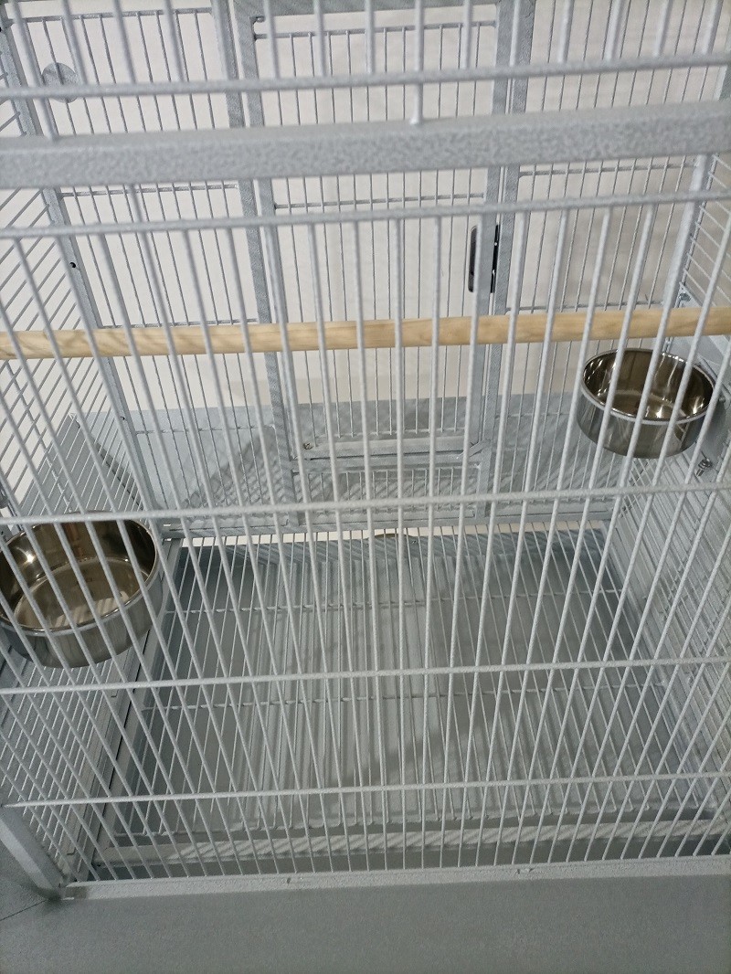 Pet Products Iron Parrot Cage with Rolling Stand for Birdie Parakeets Cockatiels Budgies Parrotlets - Image 3