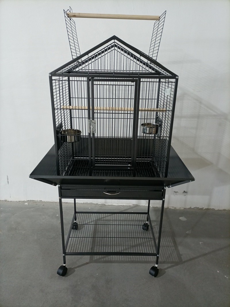 Pet Products Iron Parrot Cage with Rolling Stand for Birdie Parakeets Cockatiels Budgies Parrotlets - Image 5