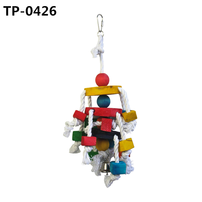 Large Bird Chew Toy Wood Block for Parrot Parakeet Cockatiel Conure Cockatoo African Grey Bites - Image 5