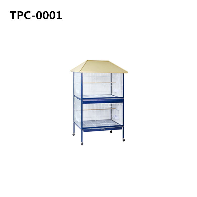 Large Bird Flight Cage with Rolling Stand for African Grey Parrot Cockatiel Sun Parakeet Conure