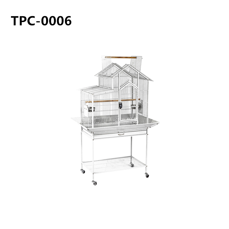 Large Bird Flight Cage with Rolling Stand for African Grey Parrot Cockatiel Sun Parakeet Conure - Image 6