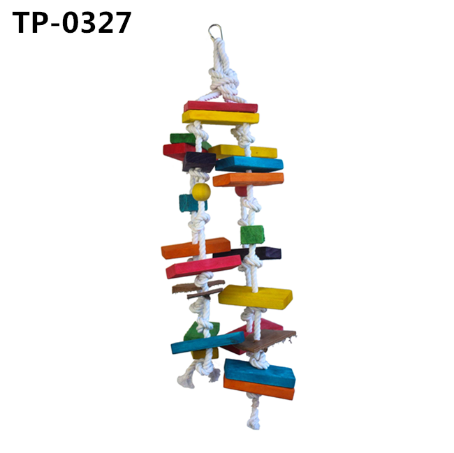 Large Parrot Educational Toys Wooden Cage Hanging Toy for Macaw African Greys Parakeets Medium Cockatoo Pirce - Image 2