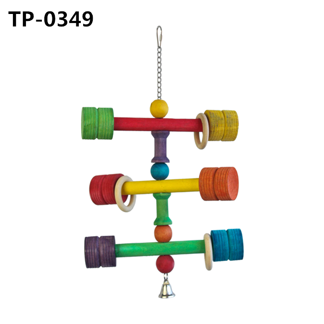 Large Parrot Educational Toys Wooden Cage Hanging Toy for Macaw African Greys Parakeets Medium Cockatoo Pirce - Image 5
