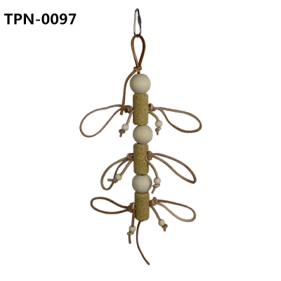 Leather Bird Chews Toys Bird BiteToys for Small to Medium Parrots, Sun Conures, Green Cheeked Conures, Quakers, Parakeets, Caiques, Cockatiels,Senegals​ TPN-0097