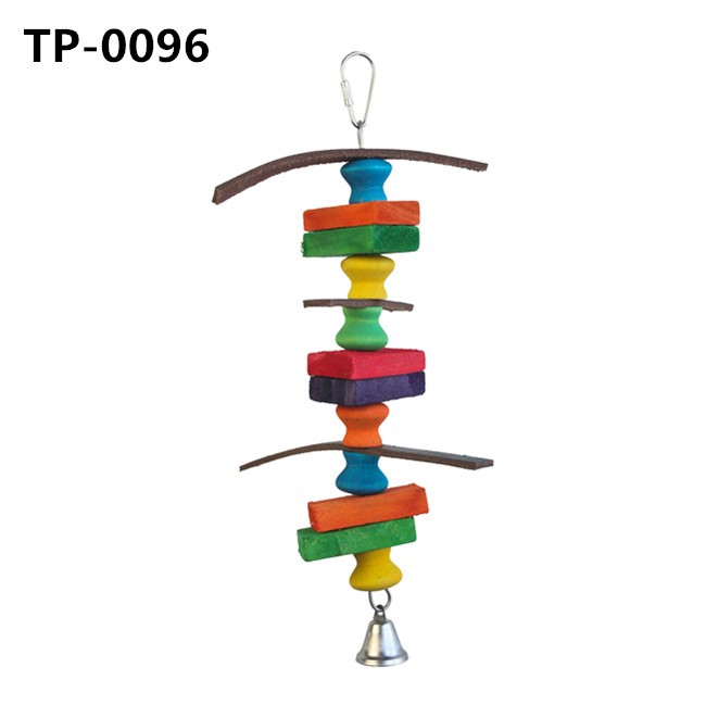 Leather Bird Chewing Foraging Toys for Conures African Grey Parrot Cages Hanging - Image 4