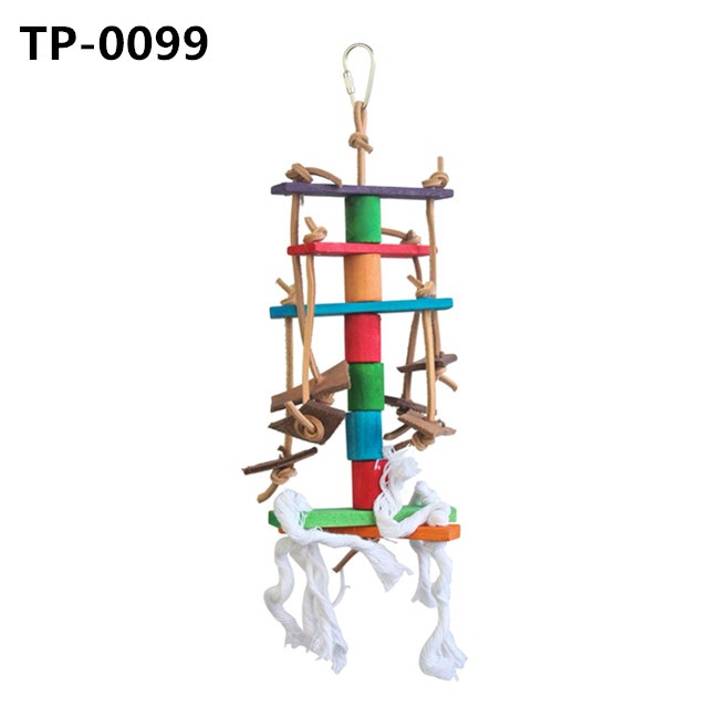 Leather Bird Chewing Foraging Toys for Conures African Grey Parrot Cages Hanging - Image 5