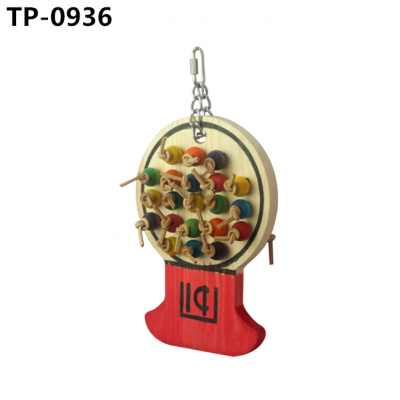 Leather Chewable Bird Cage Toy or Medium Parrots, Conures, Quakers, Caiques Mini Cockatoos and African Grey