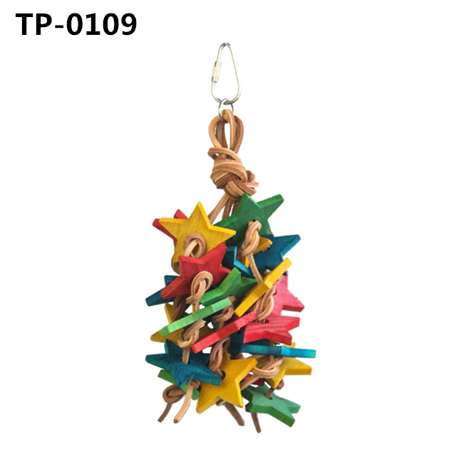 Leather Chewable Bird Cage Toy or Medium Parrots, Conures, Quakers, Caiques Mini Cockatoos and African Grey - Image 3