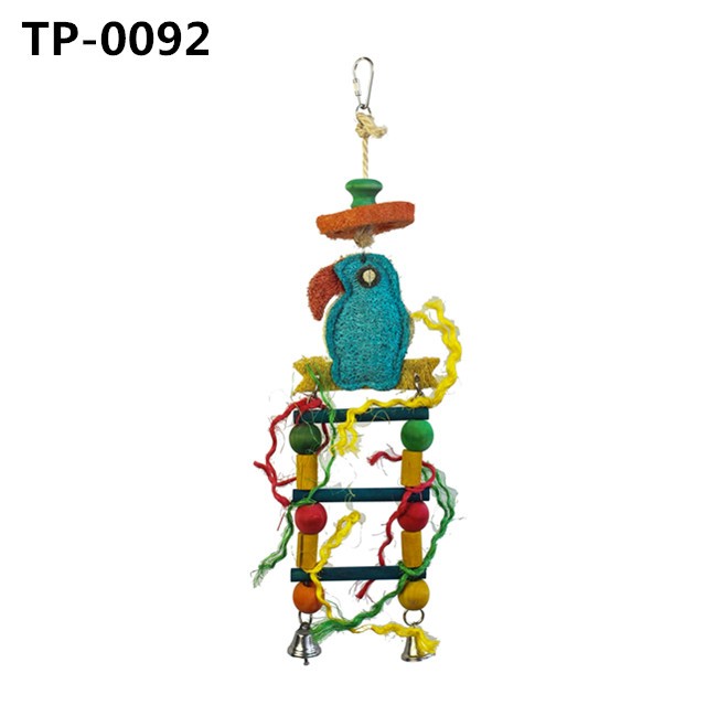 Loofah Bird Foot Climbing Toy with Bell for Parrot Interactive Pet Supplies Price - Image 3