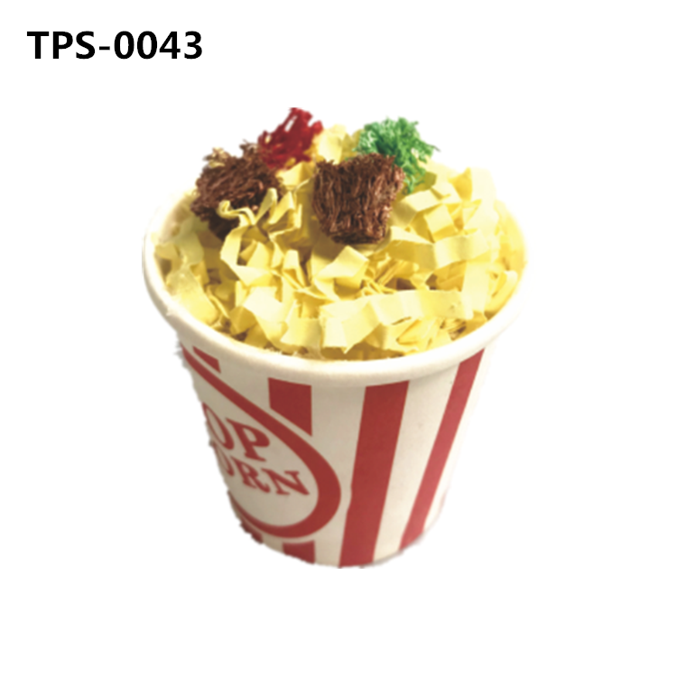 Loofah Popcorn Shaped Rabbit Foraging Treats Small Pet Chew Toy for Gerbil Rat Guinea Pig Chinchilla Rats Cats TPS-0043 - 副本