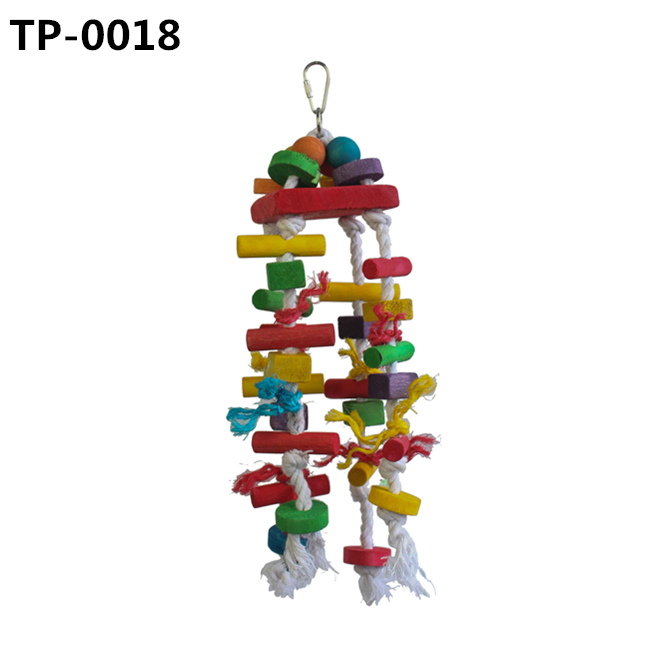 Medium Bird Parrot Knots Block Tearing Chewing Toy for Finch Budgie Parakeets Cockatiels Conures Love Birds - Image 4