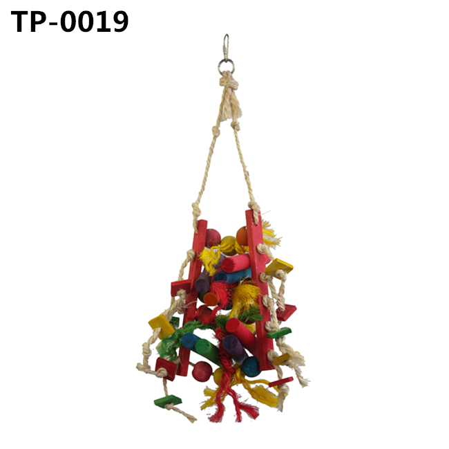 Medium Bird Parrot Knots Block Tearing Chewing Toy for Finch Budgie Parakeets Cockatiels Conures Love Birds - Image 5
